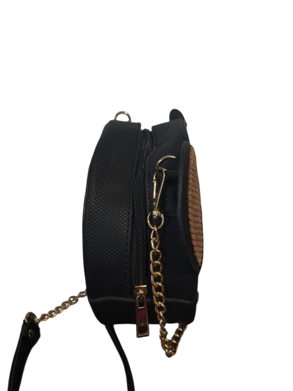 EUC Black & Brown Bear Face Novelty Crossbody Bag - Picture 8 of 9